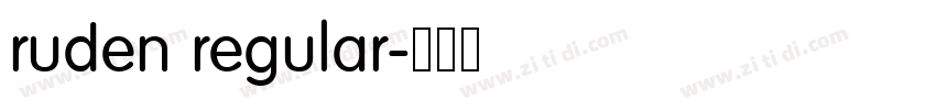 ruden regular字体转换